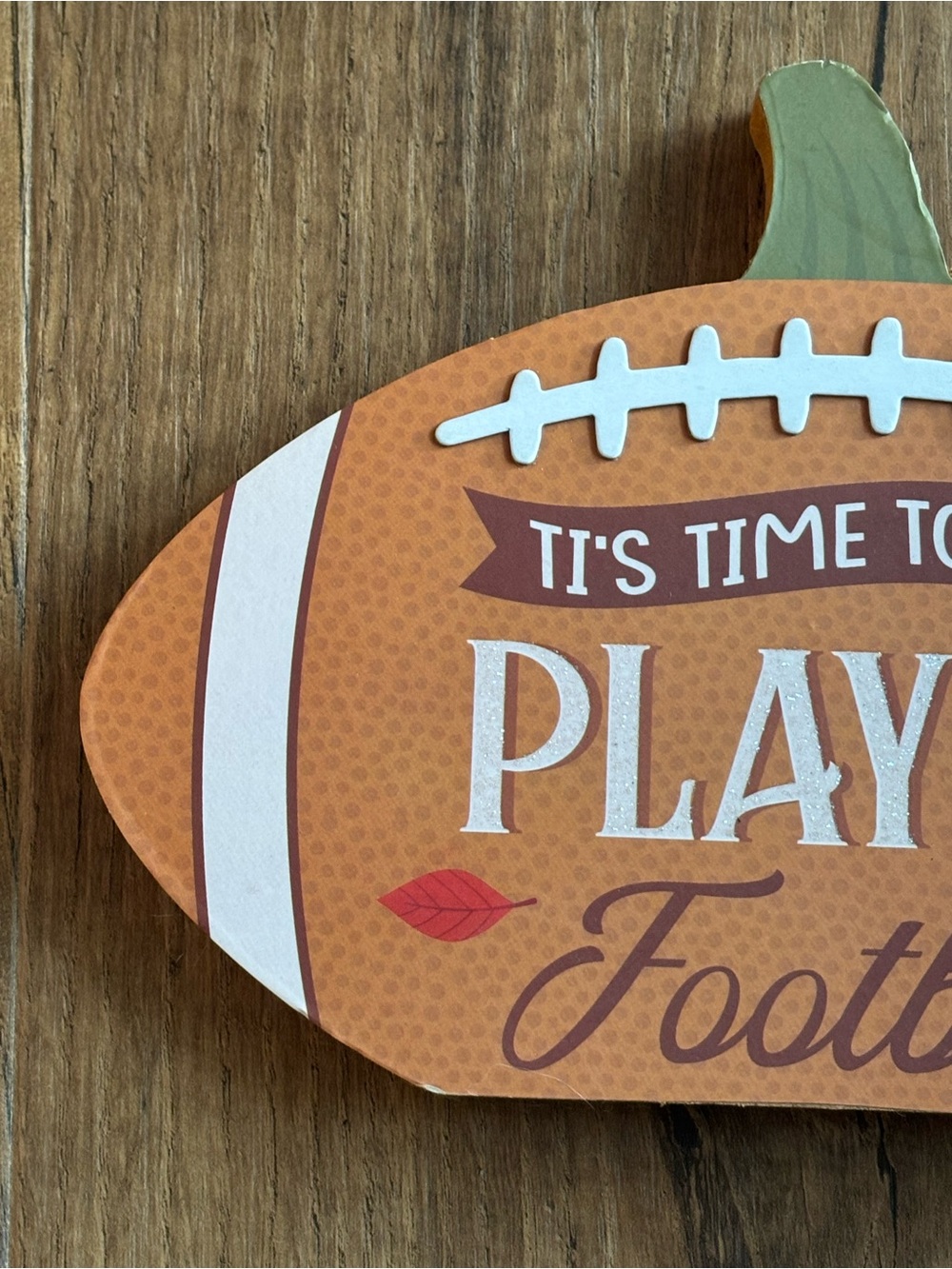 Fall Football Pumpkin Tabletop Decor - Orange - Picture 5 of 6